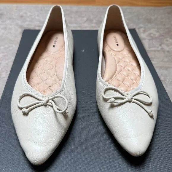 Birdies "The Goldfinch" Flats – Ecru, Pointed Toe - Picture 3 of 8